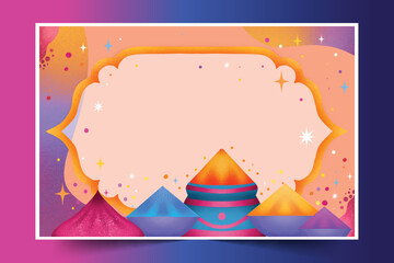 watercolor holi background design vector illustration