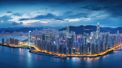 Fototapeta premium buildings business city background