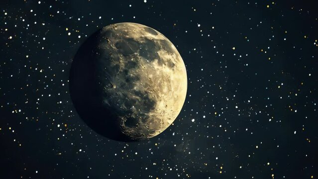 A stunning image of the moon shining in the night sky. Perfect for astronomy or night-themed designs.