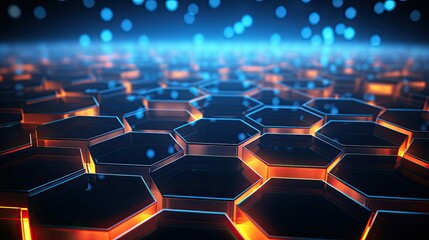 Obraz premium geometric business hexagon background