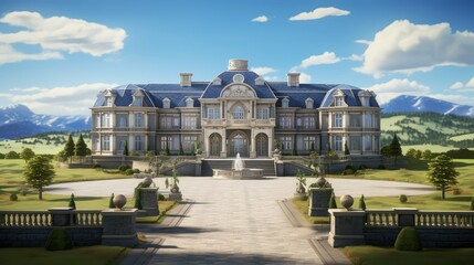 Fototapeta premium design home mansion building