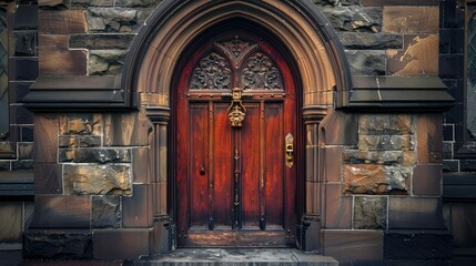 Obraz premium historic victorian door