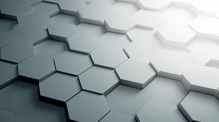 technology data hexagon background