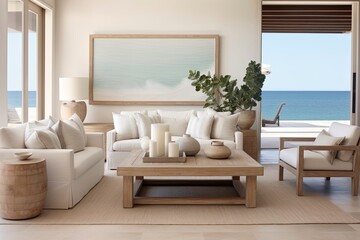 Sandy Tones: Coastal Simplicity in Functional Furniture