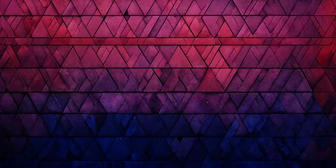Fototapeten Komplexes Mosaik aus farbigen Blöcken in nächtlicher Atmosphäre © StockFabi