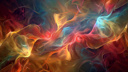 Beautiful abstract wallpaper background image, yellow blue and red
