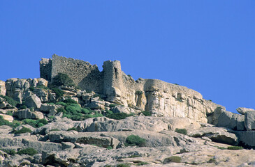 The Castle, Il Castellaccio. Isola dell'Asinara. Porto Torres. Sardegna. Italia *** Local Caption *** Parco Marino dell'Asinara *** Local Caption *** Parco Marino dell'Asinara