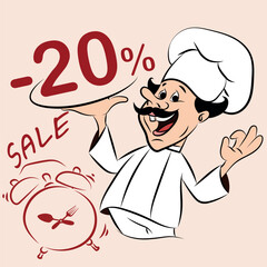 Sale of cooked products