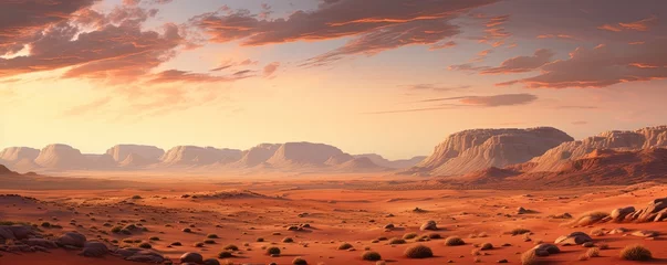 Deurstickers desert landscape © Svitlana