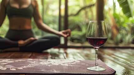 wellness wine and yoga - Powered by Adobe