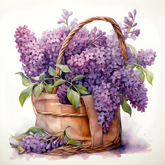 basket with lavender