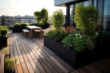 Sleek Urban Rooftop Garden Designs: Contemporary Planters for Modern Living