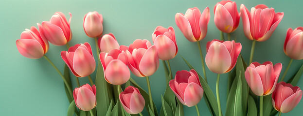 pink tulips