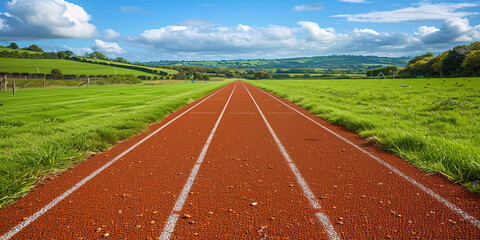 Running tracks and athletic stadiums, where athletes run, jump and throw, trying to install new r