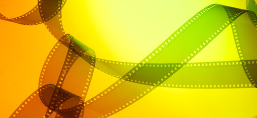 color abstract background with film film for film production, cinema, TV premiere, film industry,...