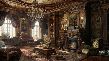 Obraz premium luxurious victorian design