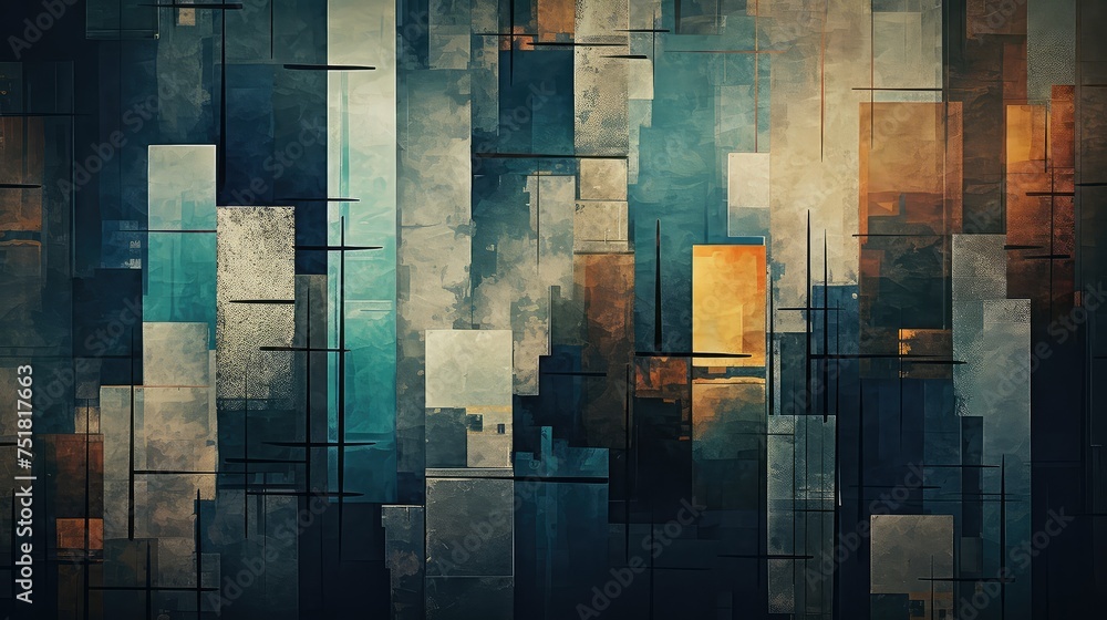 Poster futuristic abstract city background