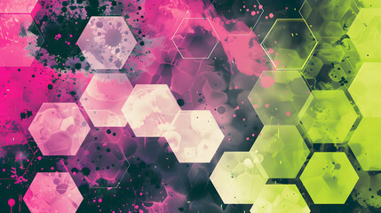 Abstract hexagon texture