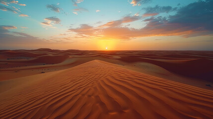 Fototapeta na wymiar The desert, where the sand consists of gold and precious stones, and stones and rocks have the s