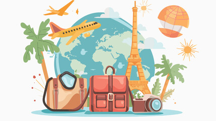 Travel icon design vector illustration over white ba