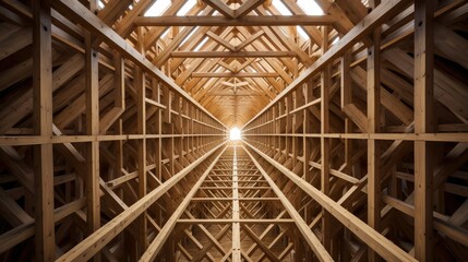log wooden house building