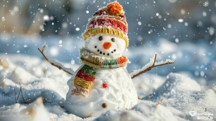 christmas cute snowman