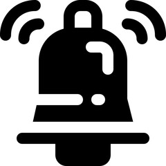bell icon. vector glyph icon for your website, mobile, presentation, and logo design.