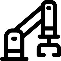 robot arm icon. vector line icon for your website, mobile, presentation, and logo design.