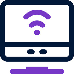 monitor icon. vector dual tone icon for your website, mobile, presentation, and logo design.