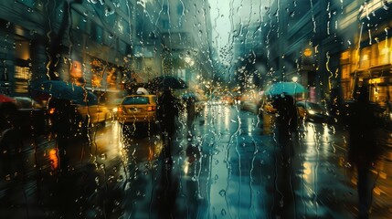 drops abstract rain