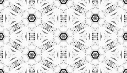 Abstract seamless black and white halftone fashion pillow pattern, grunge  fabric texture