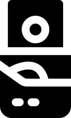 money card icon. vector glyph icon for your website, mobile, presentation, and logo design.