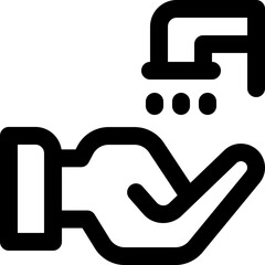 wudhu icon. vector line icon for your website, mobile, presentation, and logo design.