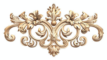 Vintage baroque ornament retro pattern antique style