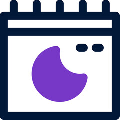 calendar icon. vector dual tone icon for your website, mobile, presentation, and logo design.
