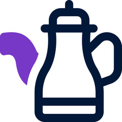 teapot icon. vector dual tone icon for your website, mobile, presentation, and logo design.