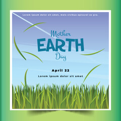 flat mother earth day banners collection design vector illustration