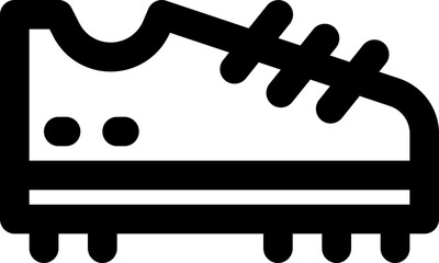 football shoe icon. vector line icon for your website, mobile, presentation, and logo design.