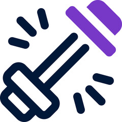 barbell icon. vector dual tone icon for your website, mobile, presentation, and logo design.