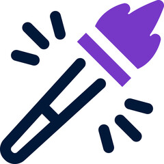 torch icon. vector dual tone icon for your website, mobile, presentation, and logo design.