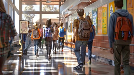 Obraz premium assignments busy school