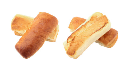 Sweet milk breads isolated on transparent background	