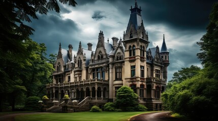 Obraz premium opulent architecture mansion building