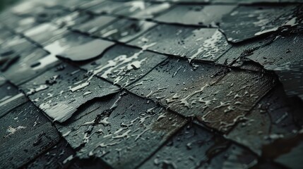 water roof rain damage - obrazy, fototapety, plakaty