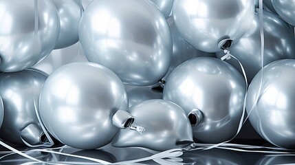 luster shine silver background