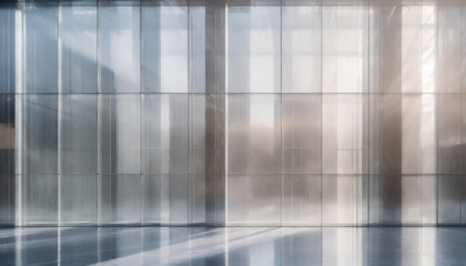 Blurred background of light hall interior, business office or hospital, panoramic windows.