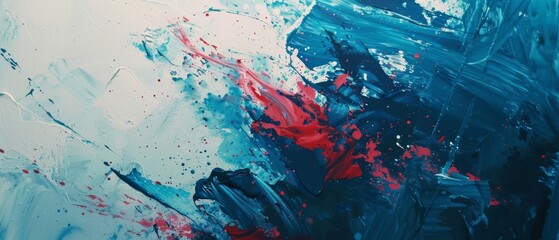 Dynamic abstract paint splatter artwork with vibrant colors