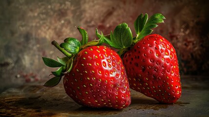 juicy strawberry abstract