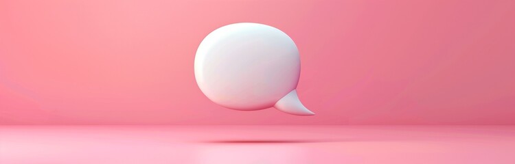 empty speech bubble isolated on solid background