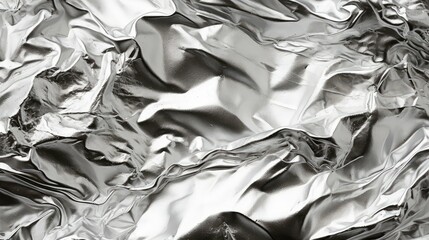 shiny foil silver background